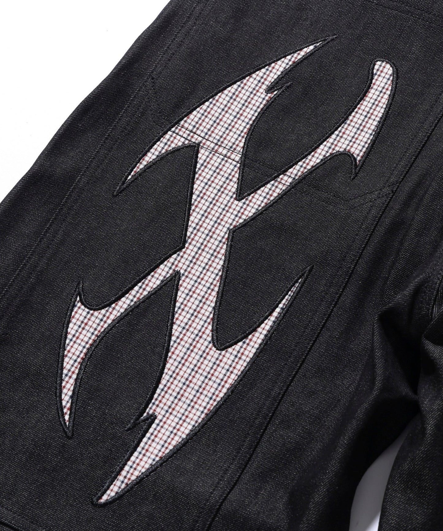Pantaloncini Cut out denim nero