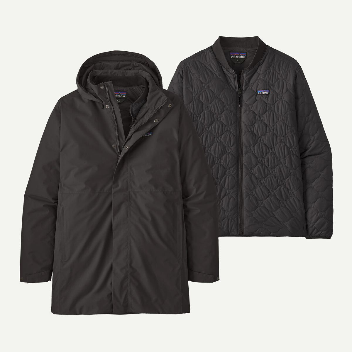 Parka Heyes Peak 3-in 1 nero