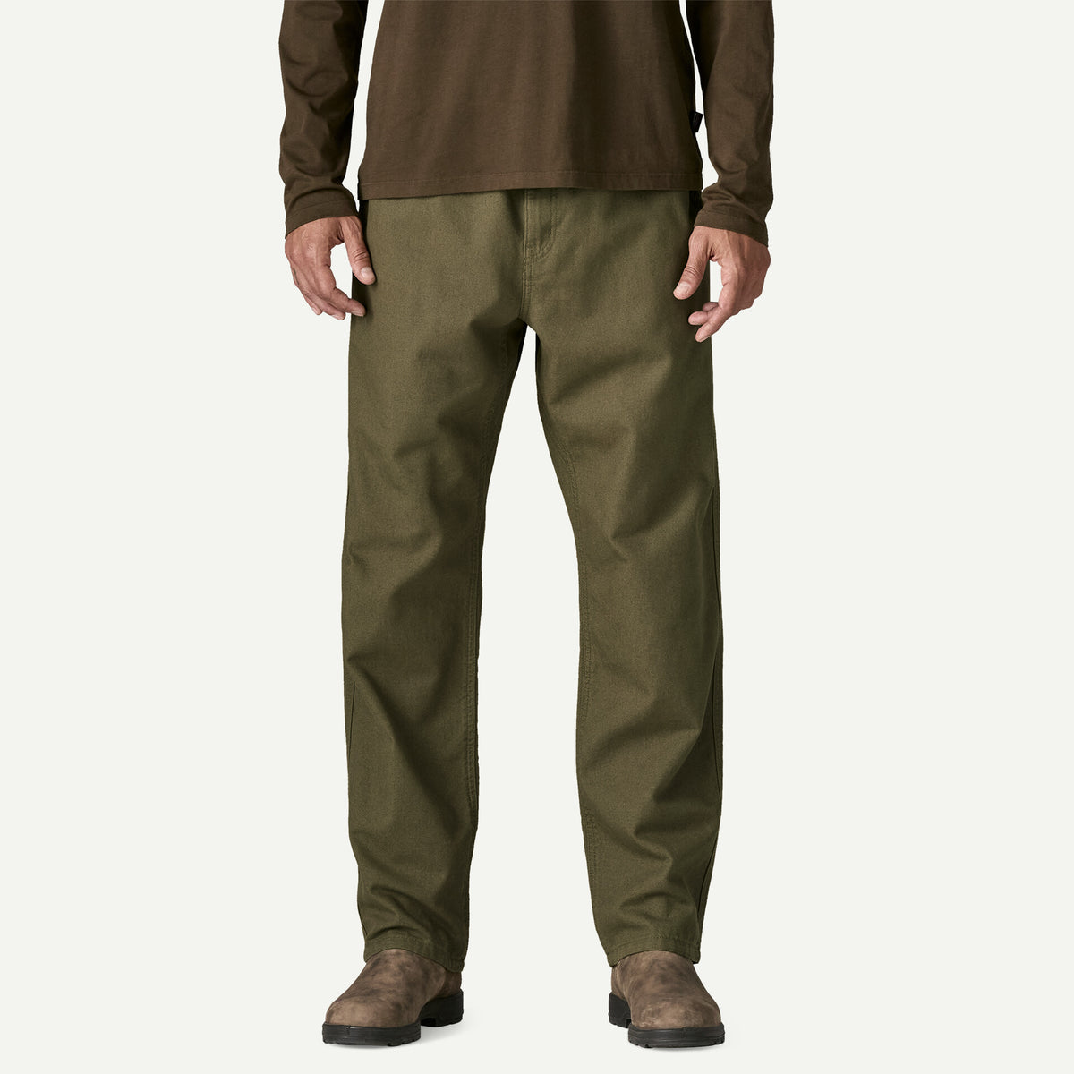 Pantalone Point Reyes in canvas verde