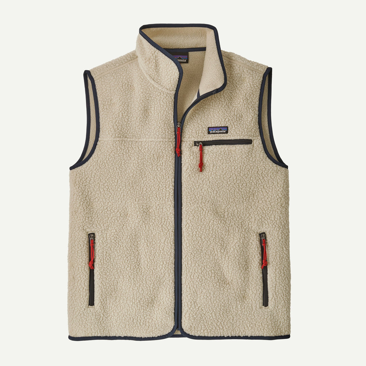 Gilet Retro in pile panna