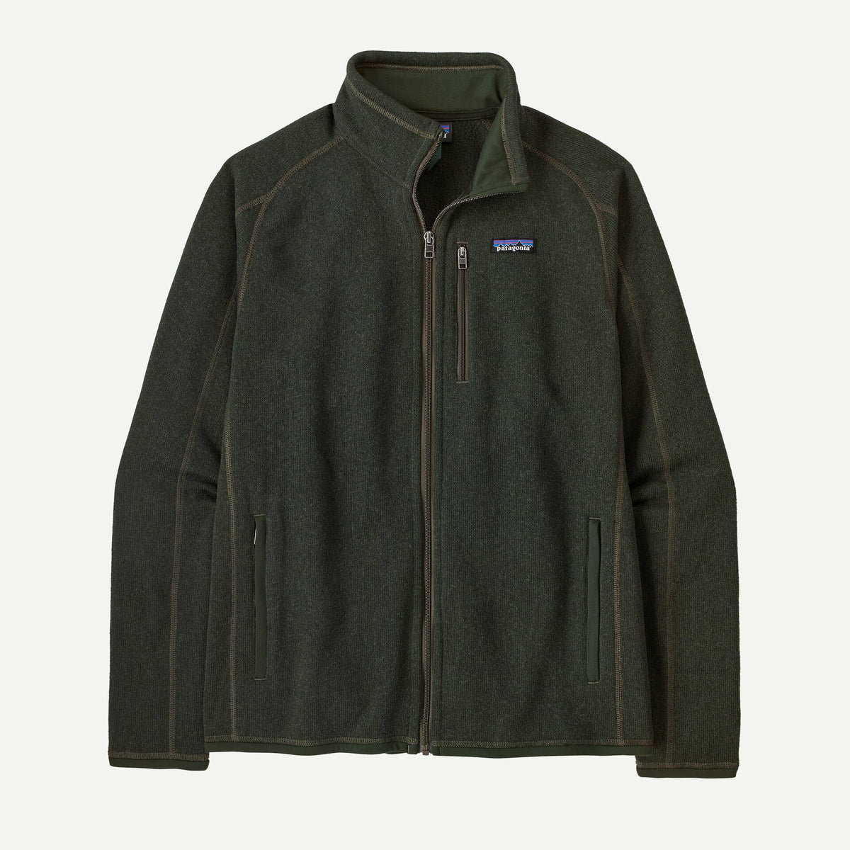 Giacca Better in pile full zip verde