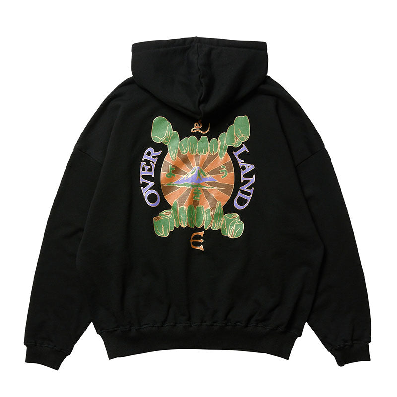 Felpa Overland con cappuccio nero