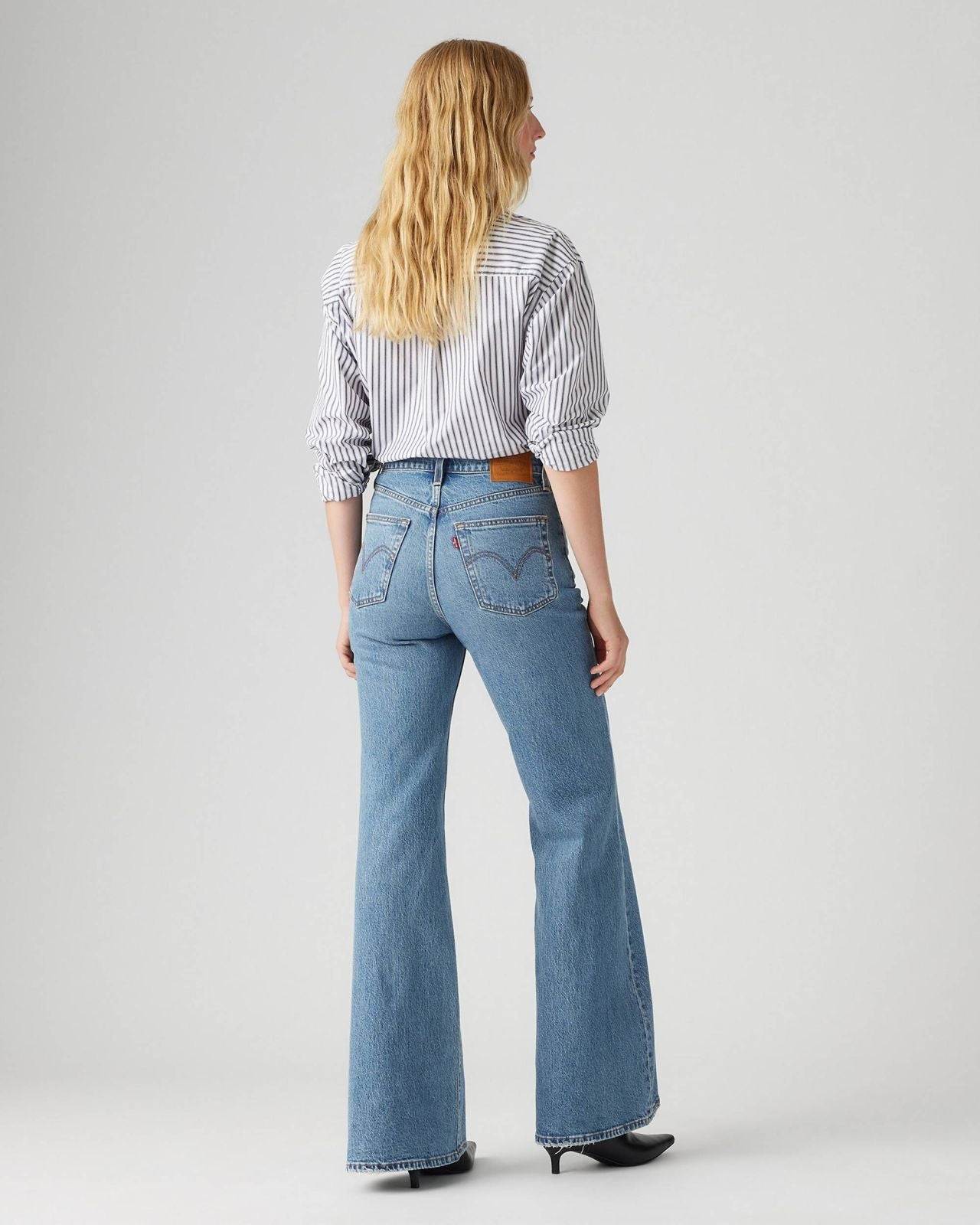 Jeans Ribcage bell denim blu