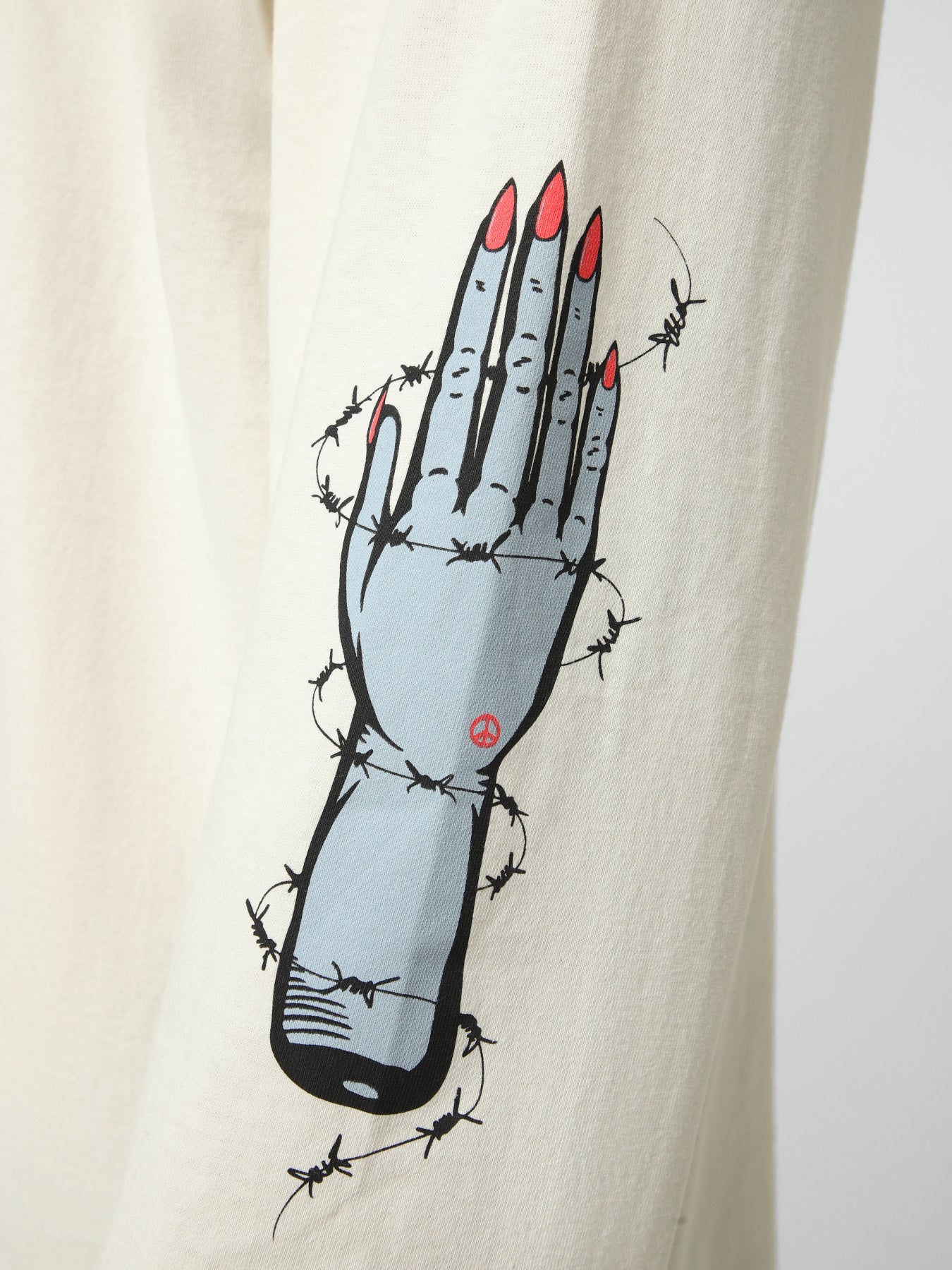 T-Shirt Dayana zombie manica lunga bianco