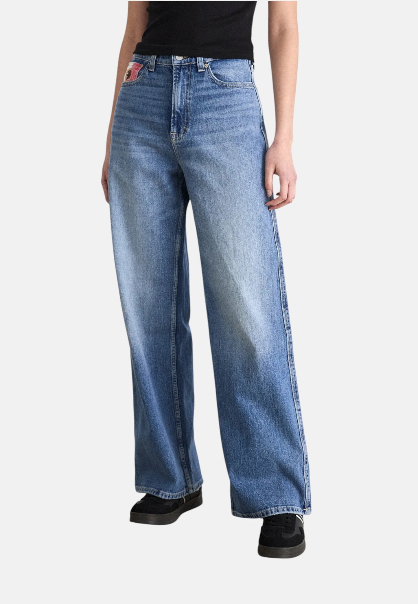 Jeans Claire high wide denim scuro