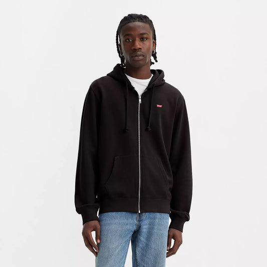 Felpa Levis full zip con cappuccio nero