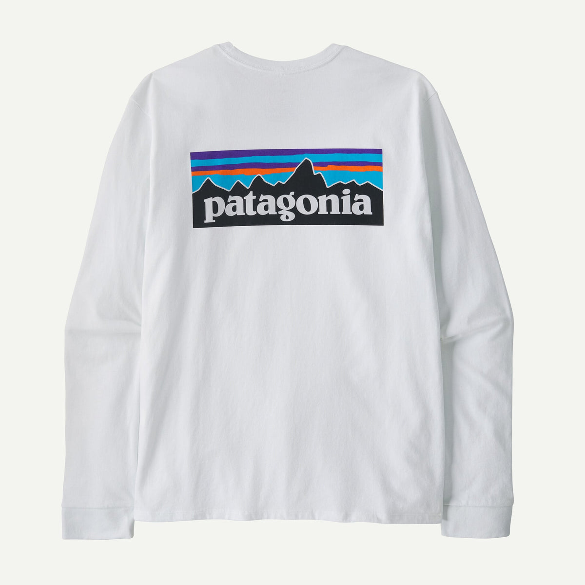 T-shirt Patagonia a manica lunga bianco