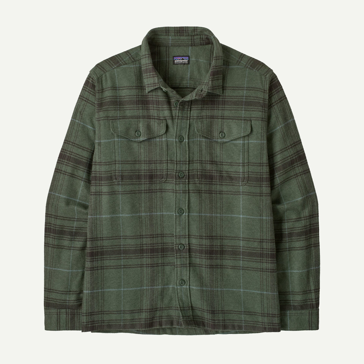 Camicia Patagonia in flanella verde