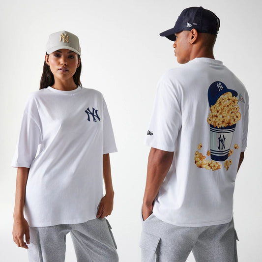 T-Shirt Pop corn bianco