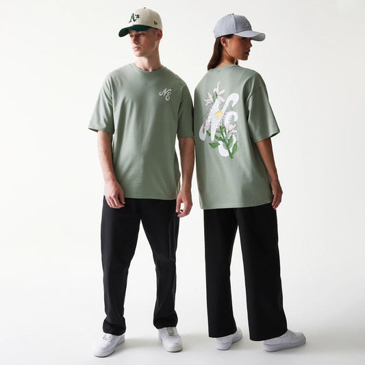 T-Shirt Floral verde