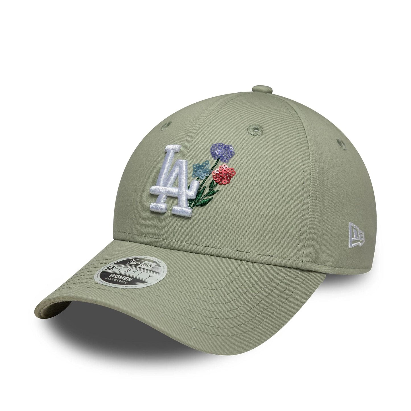 Cappellino 9FORTY fiori verde pastello da donna