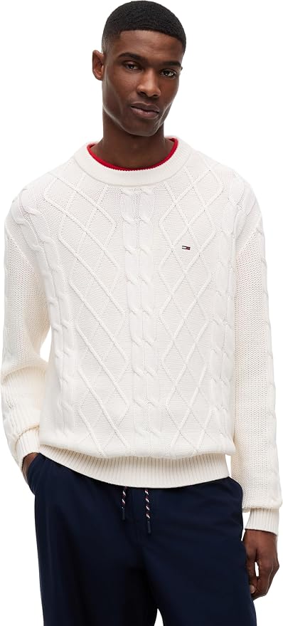 Maglioncino Tommy trecce off white