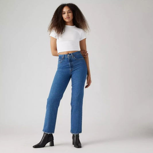 Jeans Ribcage ankle denim scuro