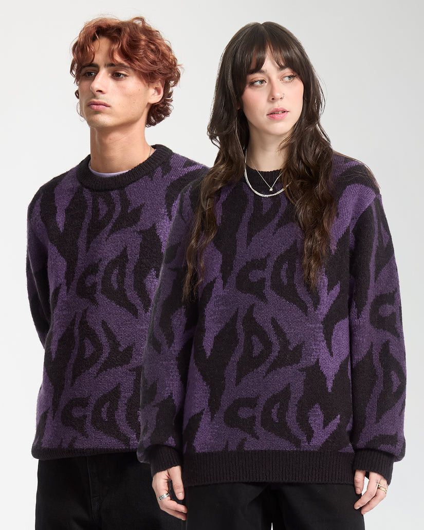 Maglione Anarchietour viola