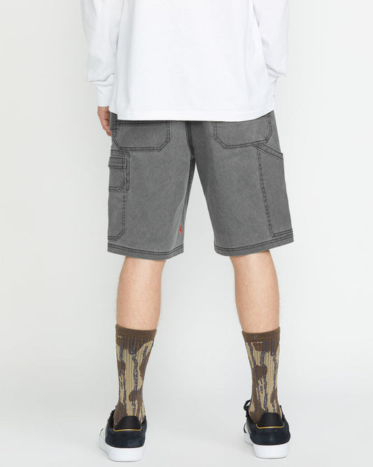 Pantaloncini Gage work 21" denim grigio