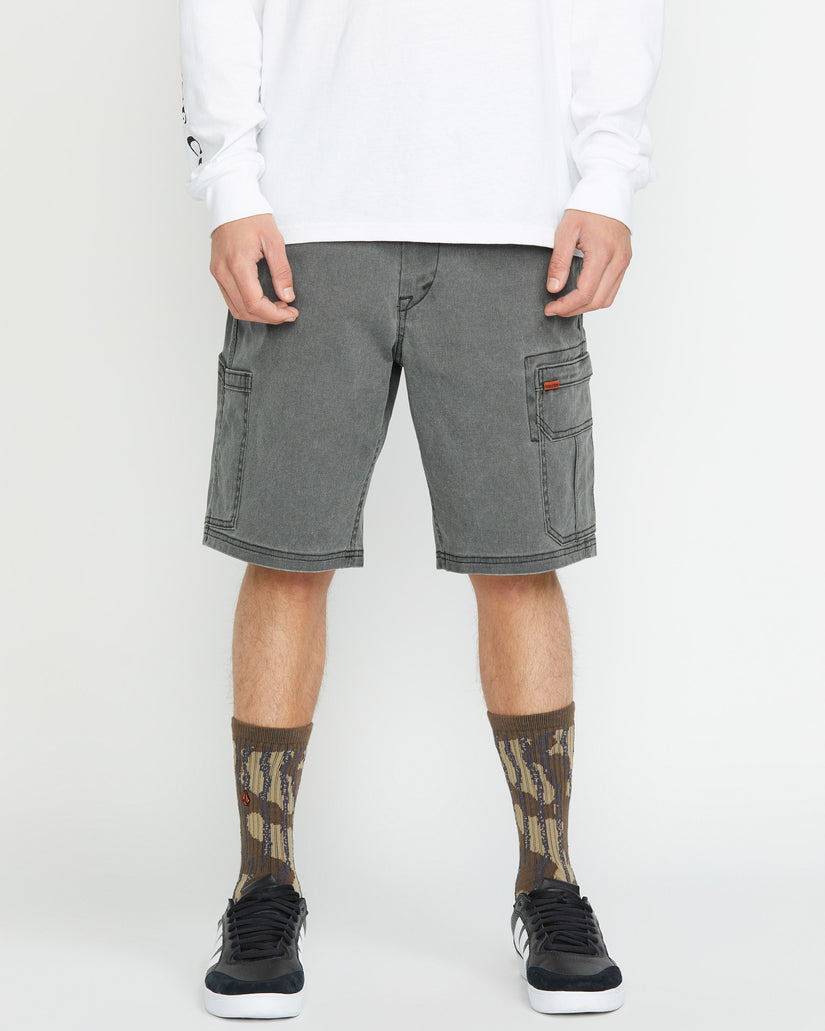 Pantaloncini Gage work 21" denim grigio
