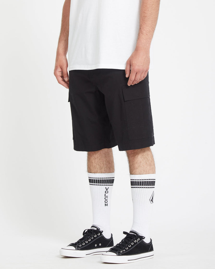 Pantaloncini Strange tripper cargo 22 nero