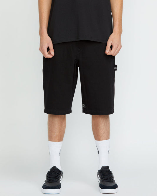 Pantaloncini Sawhorse denim nero