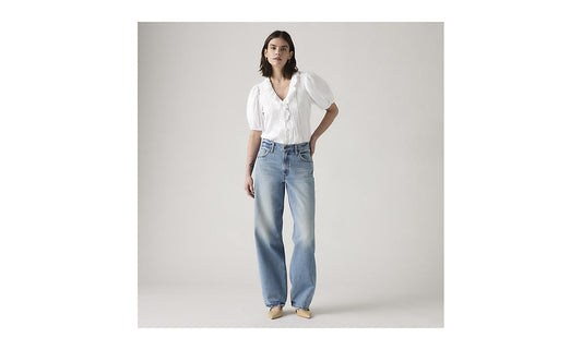 Jeans Baggy dad denim chiaro