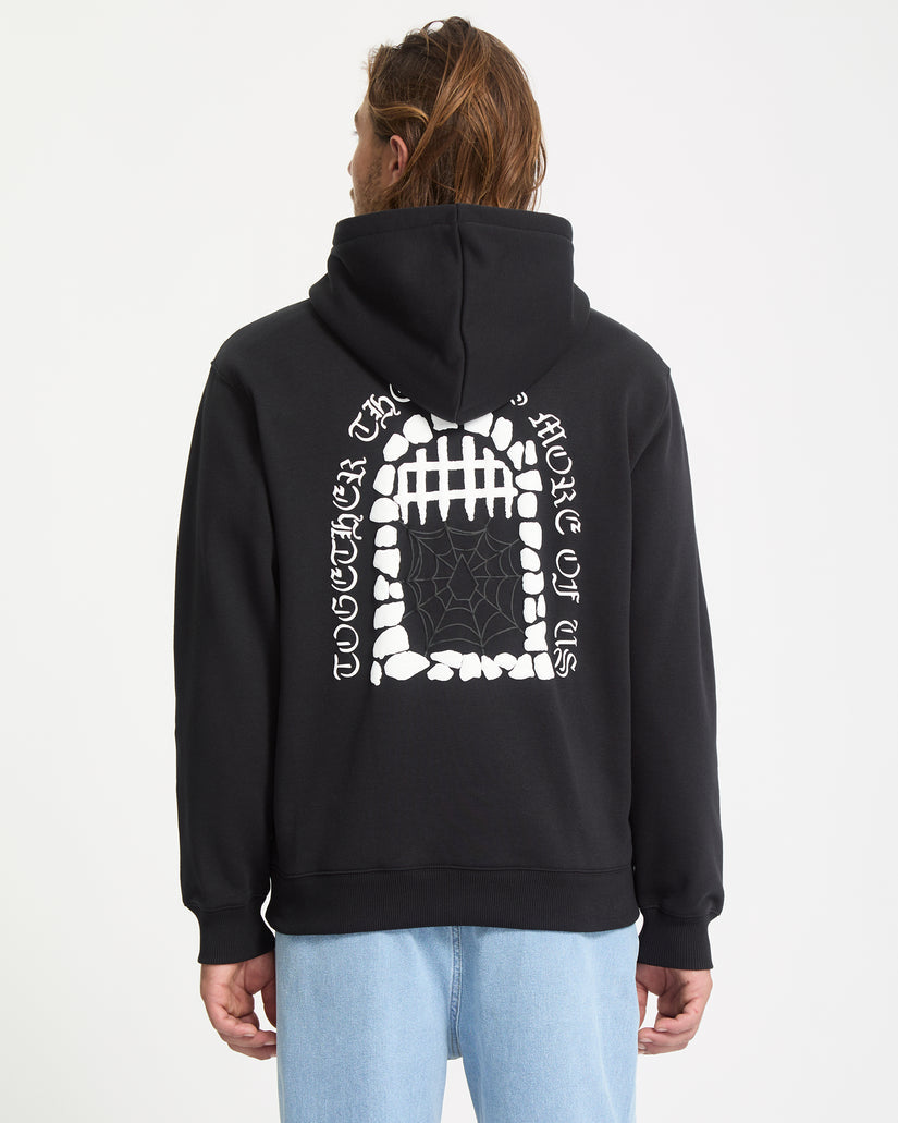 Felpa Noder po con cappuccio nero