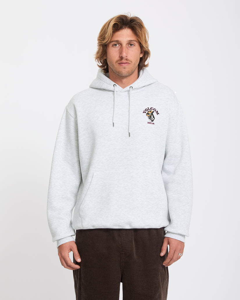 Felpa Noder con cappuccio grigio