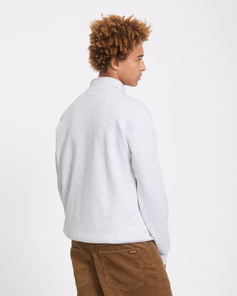 Felpa Single stone 1/4 zip girocollo grigio