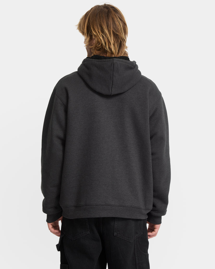 Felpa Single stone full zip con cappuccio nero