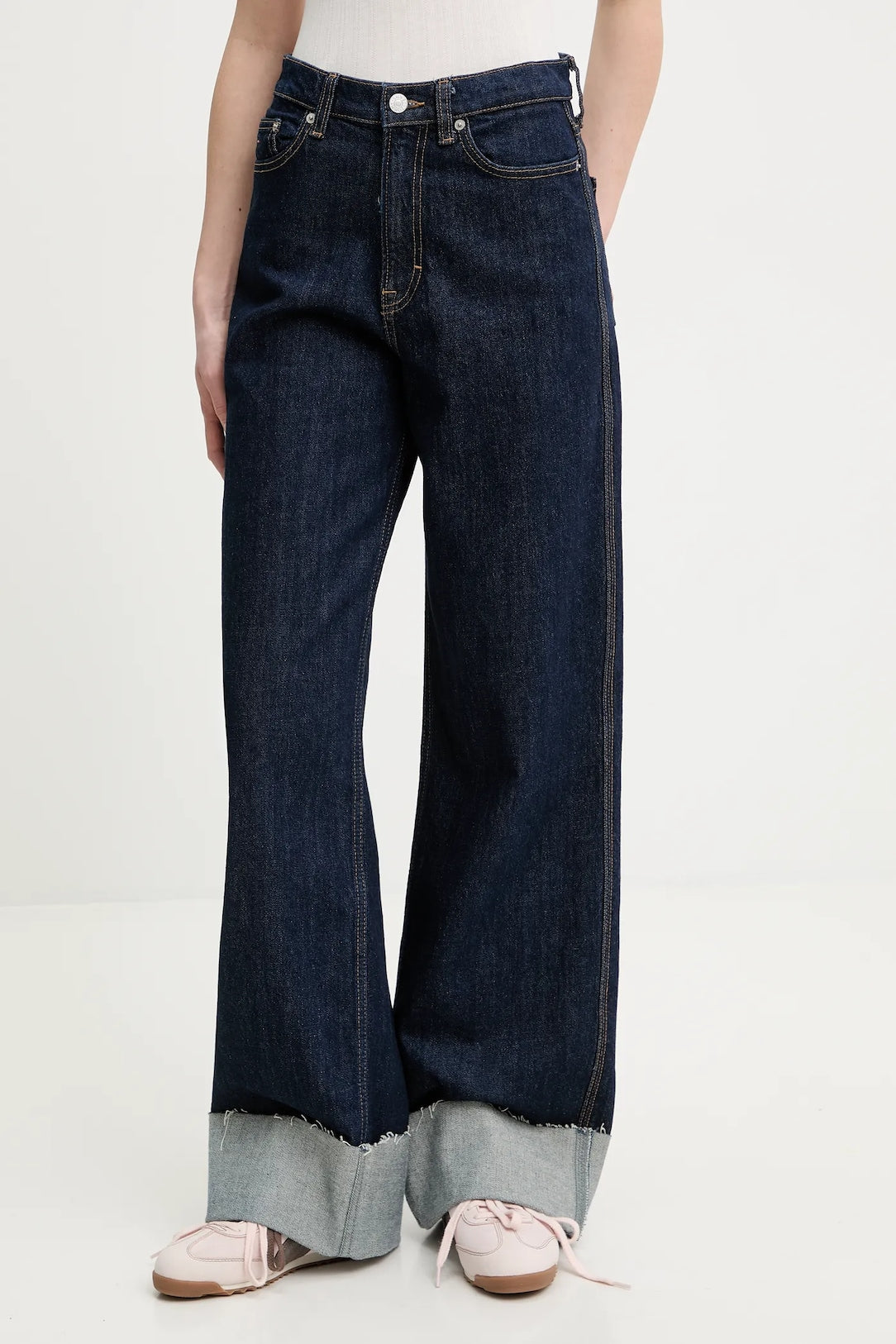 Jeans Claire high wide denim scuro