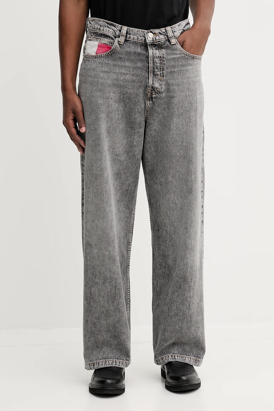 Jeans Theo baggy grigio