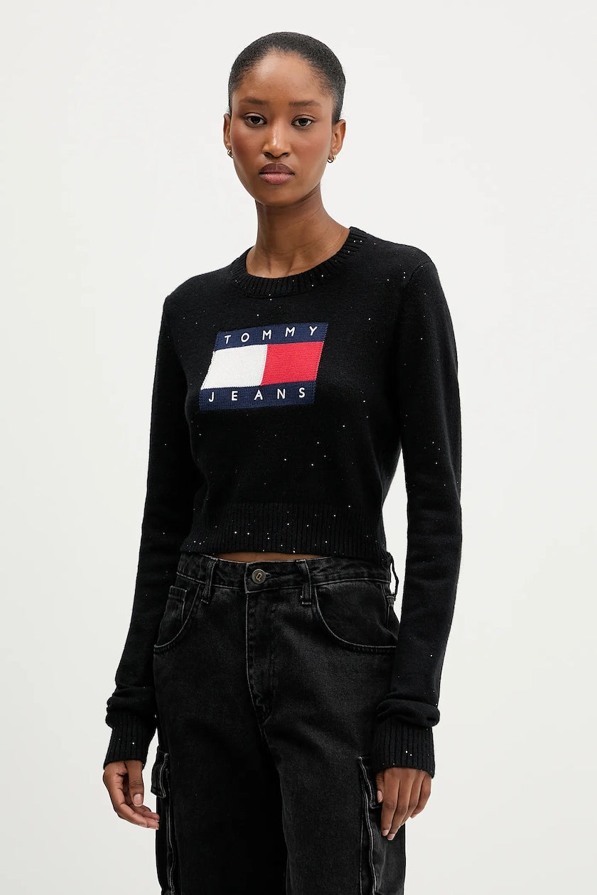 Pullover Tommy Jeans nero