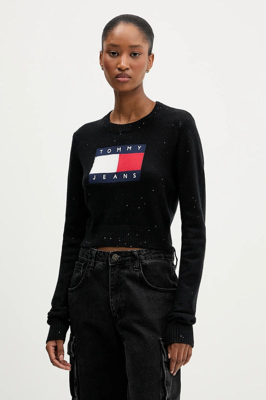 Pullover Tommy Jeans nero