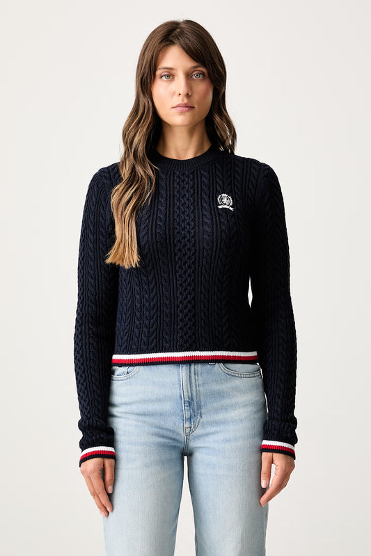 Maglioncino in cotone Tommy Jeans blu