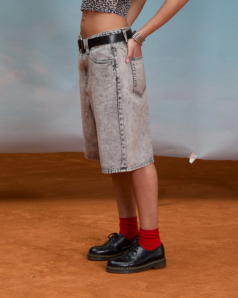 Pantaloncini Beeggy denim grigio