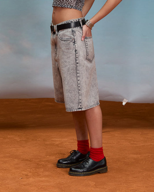 Pantaloncini Beeggy denim grigio