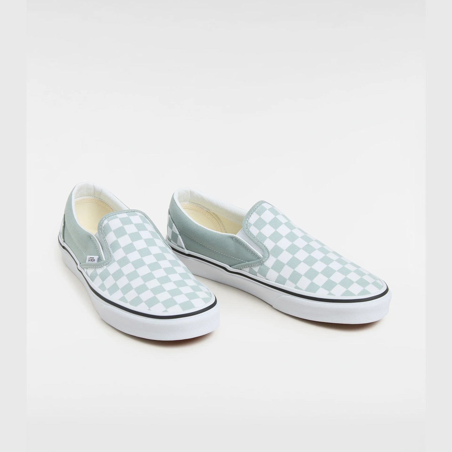 Vans Slip on checkerboard scacchi verde
