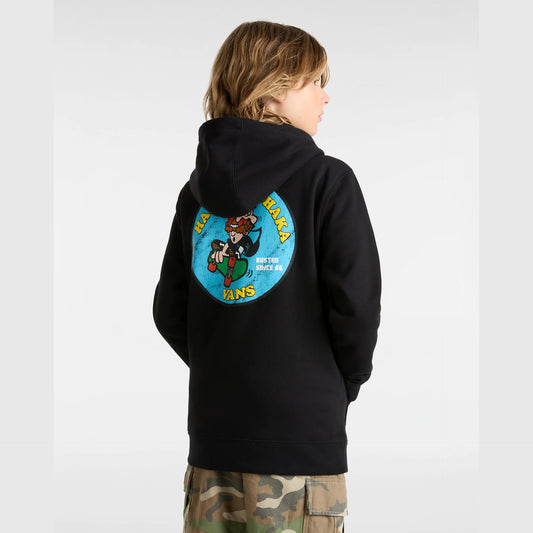 Felpa Hasta la Shaka con cappuccio nero - 8/16 ANNI