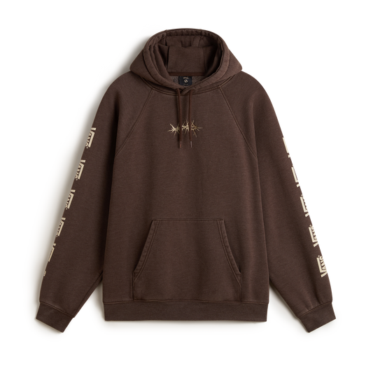 Felpa MTE Mesa con cappuccio marrone