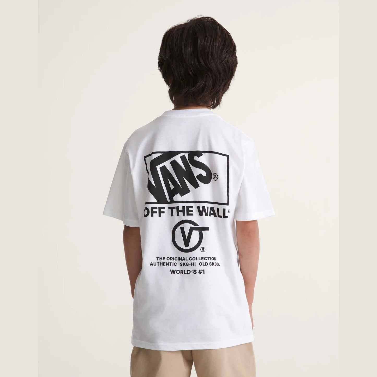 T-shirt Vans Stacked bianco - 8/14 ANNI