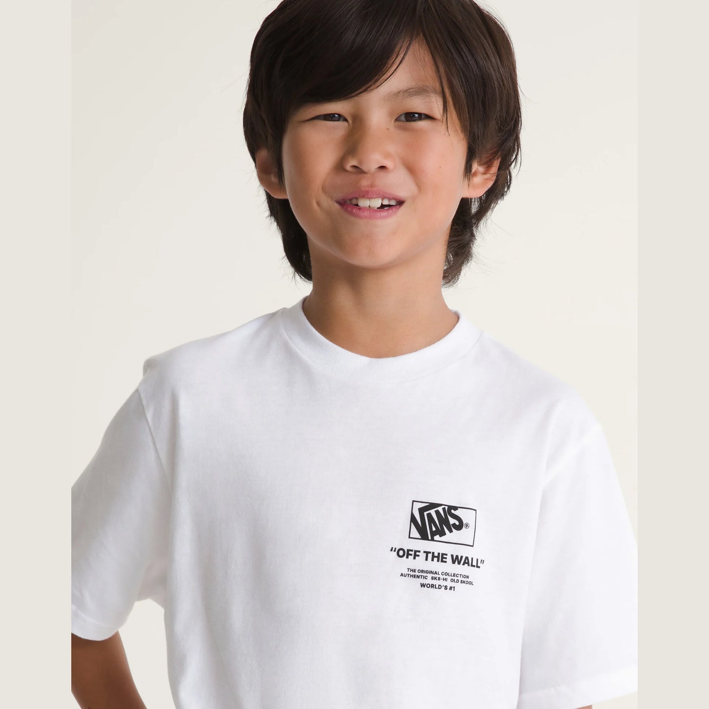 T-shirt Vans Stacked bianco - 8/14 ANNI