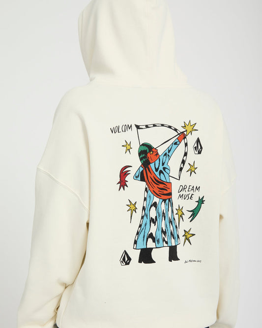 Felpa Radical daze up con cappuccio crema