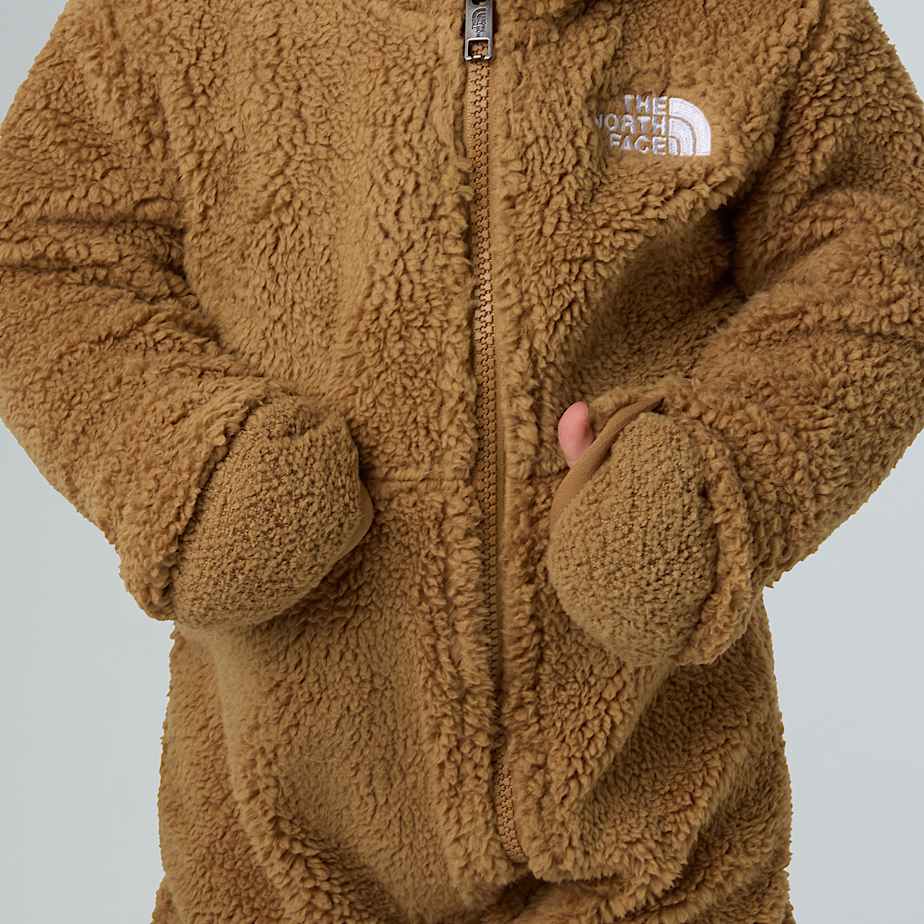 Tutina Baby teddy campshire full zip con cappuccio marrone - 0/24 MESI