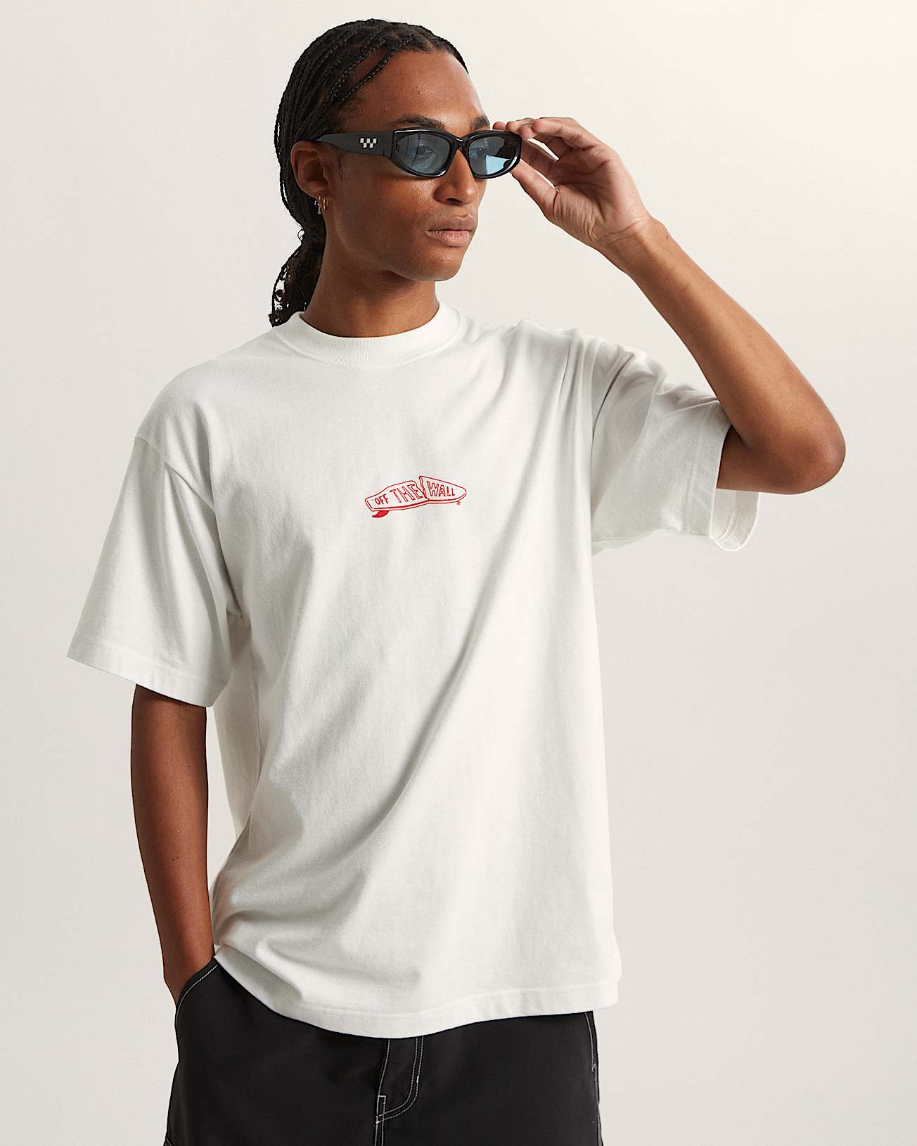 T-Shirt Buckled bianco