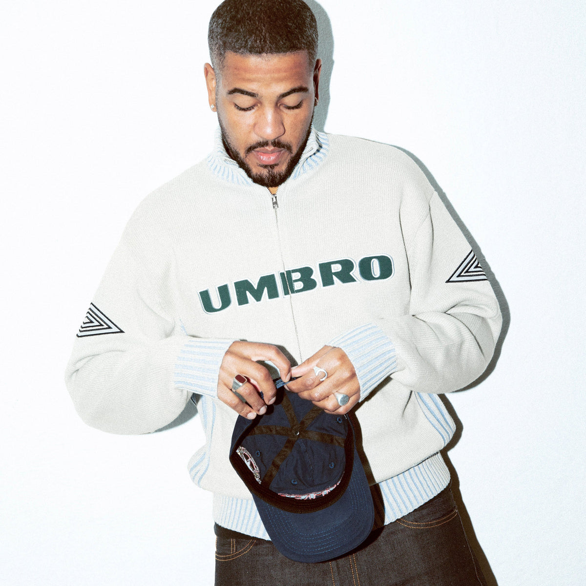 Pullover Butter Goods x Umbro full zip grigio