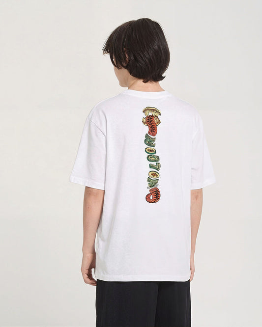 T-Shirt Snaky bianco -  8/14 ANNI