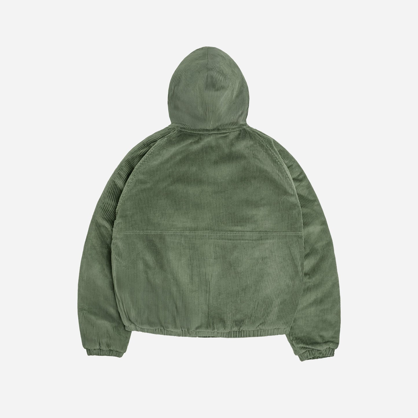 Giacca in corda con cappuccio verde