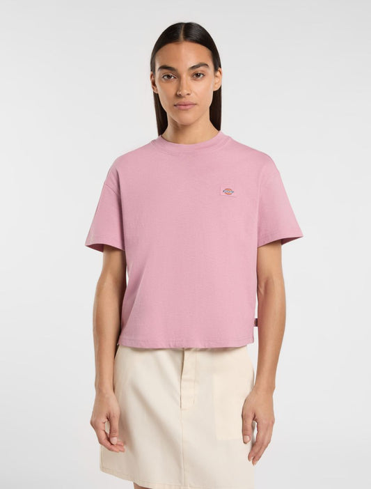 T-shirt Oakport crop rosa