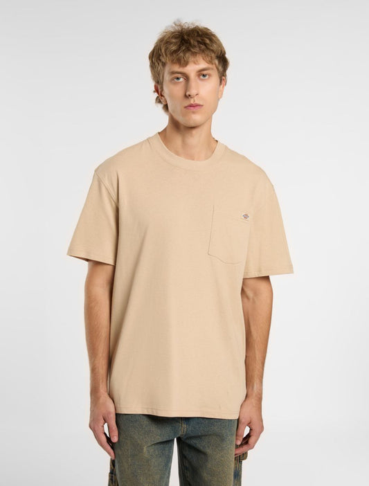 T-Shirt Luray con taschino sabbia