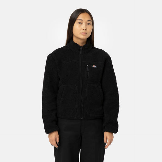 Felpa Mount hope full zip teddy nero
