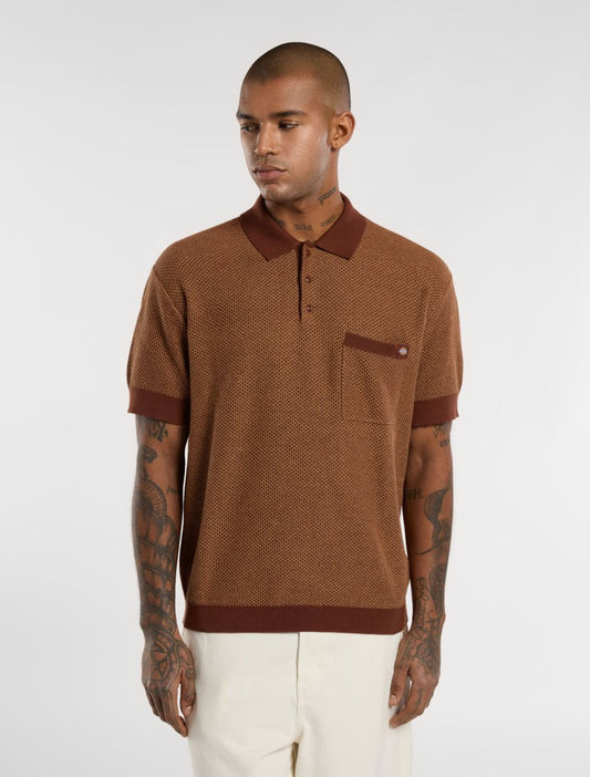 Polo Rocky in maglia in marrone