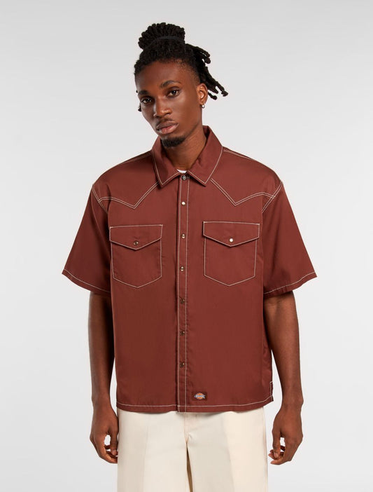 Camicia da lavoro River ranch bordeaux